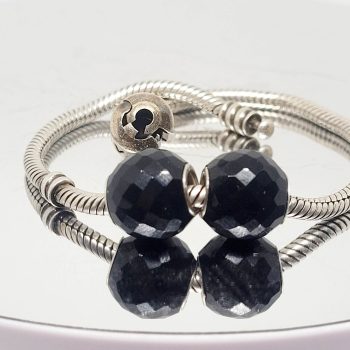 Zwarte Onyx Rond Facet 01